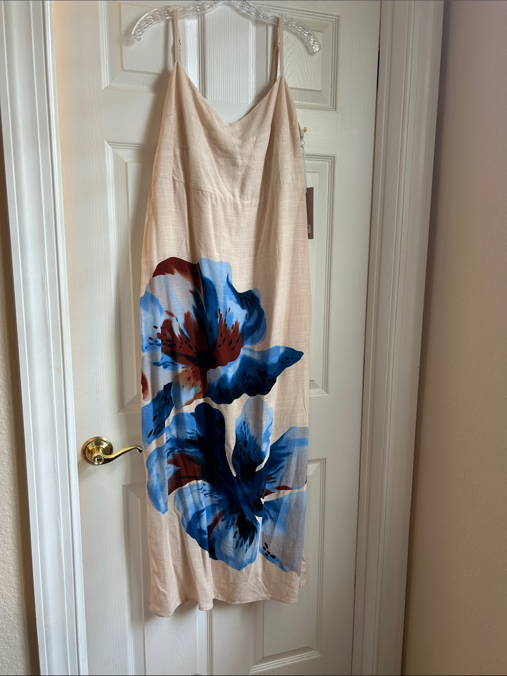 White Closet floral print dress-Sz L